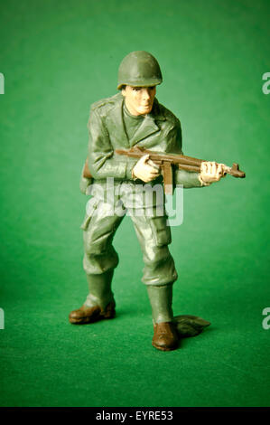 US army toy plastic soldier Stock Photo