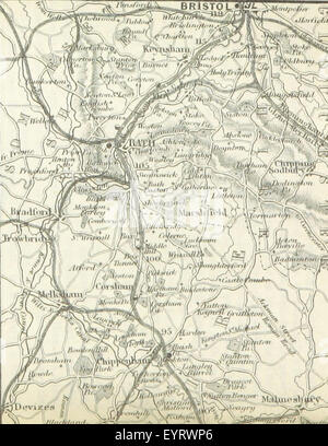 Map '.' extracted from Flickr ID 11161455004 Image taken from page 168 of '[Black's Guide to England Stock Photo