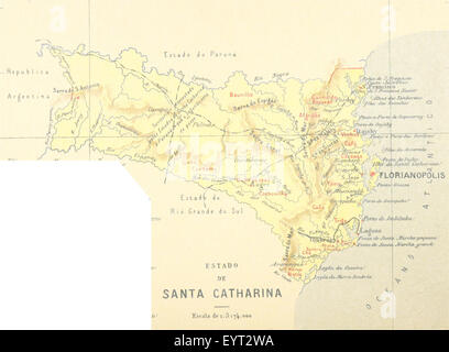 Map '.' extracted from Flickr ID 11231756776 Image taken from page 258 of 'Chorographia do Brasil Stock Photo