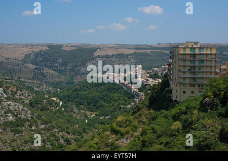 Ragusa Ibla cityscape in Val di Noto. Sicily, Italy. Stock Photo