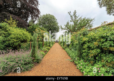 The Walled Garden at Ickworth House, Horringer, near Bury St. Edmunds, Suffolk, East Anglia, England, Great Britain, UK. Stock Photo