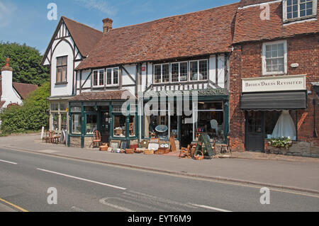 Otford, Kent, England, Antique Shop High Street Stock Photo