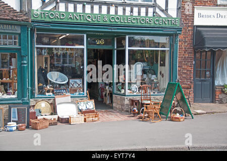 Otford, Kent, England, Antique Shop High Street Stock Photo