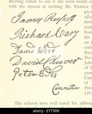 Image taken from page 417 of 'The Memorial History of Boston, including Suffolk County, Massachusetts. 1630-1880. [With illustrations, etc.]' Image taken from page 417 of 'The Memorial History of Stock Photo