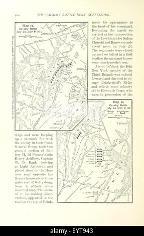 Battles and Leaders of the Civil War, being for the most part contributions by Union and Confederate officers, based upon “the Century War Series.” Edited by R. U. J. and C. C. B., etc. [Illustrated.] Image taken from page 424 of 'Battles and Leaders of Stock Photo