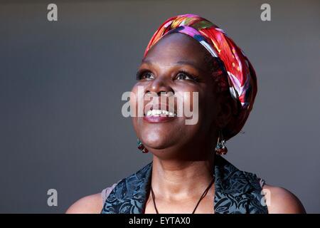 Edinburgh UK. 03 August. Ruth Rogers-Wright performance as Nina Simone Black Diva Power in Edinburgh during The Edinburgh Fringe Festival in New Town Theatre 96 George Street. Pictured Ruth Rogers-Wright. Pako Mera/Alamy Live News Stock Photo