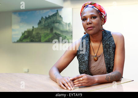 Edinburgh UK. 03 August. Ruth Rogers-Wright performance as Nina Simone Black Diva Power in Edinburgh during The Edinburgh Fringe Festival in New Town Theatre 96 George Street. Pictured Ruth Rogers-Wright. Pako Mera/Alamy Live News Stock Photo