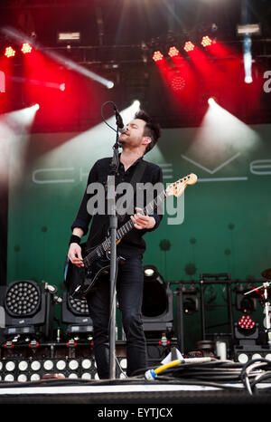 Chevelle Performing at the  2015 Monster Energy Carolina Rebellion Stock Photo