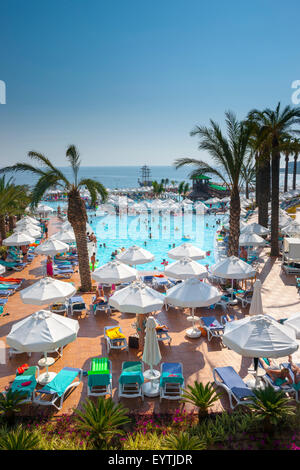Turkey, pool arrangement, Vikingen Infinity Resort & spa hotel, Alanya Stock Photo