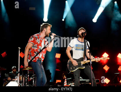 Lady Antebellum performing at the CMA Music Festival in Nashville, Tennessee Stock Photo