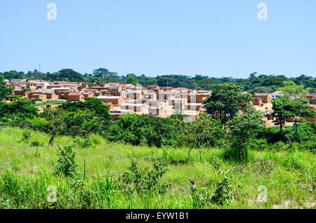 Village of Bula Atumba in the Dembos hills of Angola Stock Photo