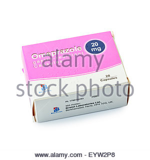Pack of Omeprazole 20mg capsules Stock Photo: 72159010 - Alamy