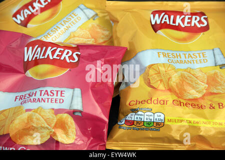 Packets of Walkers crisps Stock Photo
