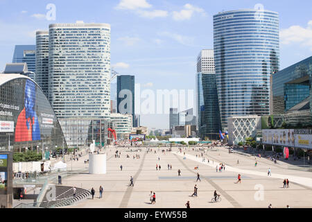 Vvarious buildings of the La Défense business district of Paris, France Stock Photo