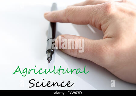 Agricultural science text concept isolated over white background Stock ...