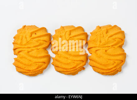 Studio shot of vanilla Spritz cookies Stock Photo