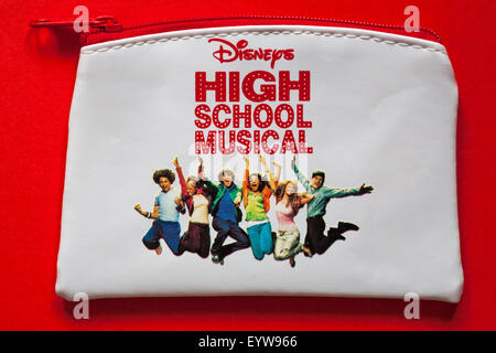 Disney's High School Musical purse bag isolated on red background - purse for children child Stock Photo