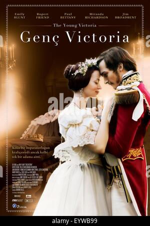 The Young Victoria ; Year : 2009 UK / USA ; Director : Jean-Marc Vallee ; Emily Blunt, Rupert Friend ; Movie poster (Turkey) Stock Photo