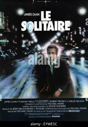 Thief ; Year : 1981 USA ; Director : Michael Mann ; James Caan ; Movie poster (Fr) Stock Photo