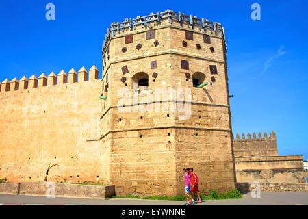 City Walls, Oudaia Kasbah, Rabat, Morocco, North Africa, Africa Stock Photo