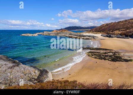 Singing Sands, beach, Kentra, Ardnamurchan Peninsula, Lochaber, Highlands, Scotland, United Kingdom, Europe Stock Photo