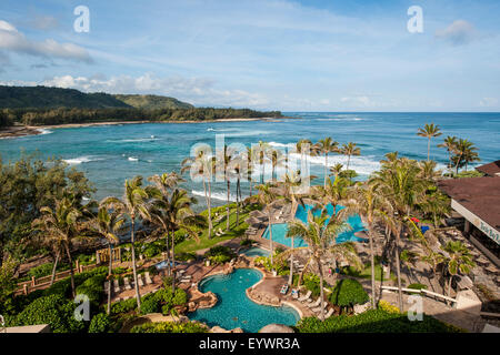 Turtle Bay Resort, North Shore, Oahu, Hawaii, United States of America, Pacific Stock Photo