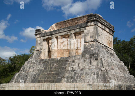Temple of the Bearded Man (Templo del Barbado), Chichen Itza, UNESCO World Heritage Site, Yucatan, Mexico, North America Stock Photo