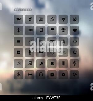 Set of web icons Stock Vector
