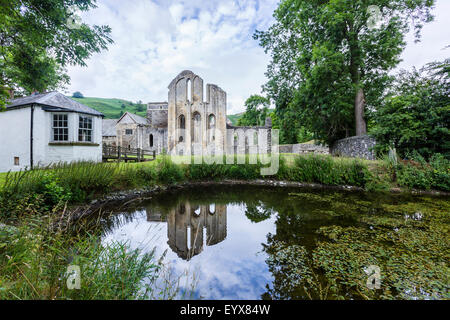 Ruins of Valle Crucis Abbey, Llangollen, north Wales Stock Photo