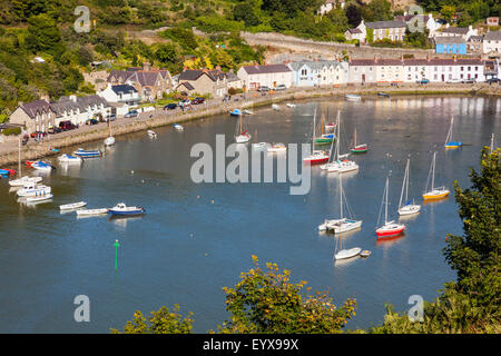 The harbour at Lower Town, Fishguard, Pembrokeshire, Wales, UK Stock Photo