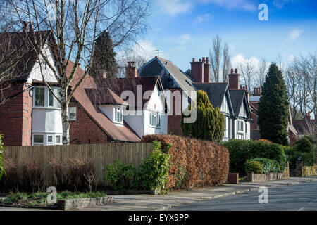 Moor Green lane in Moseley which is being featured in the urban section of ‘Best Places to Live’ UK 2015 Stock Photo