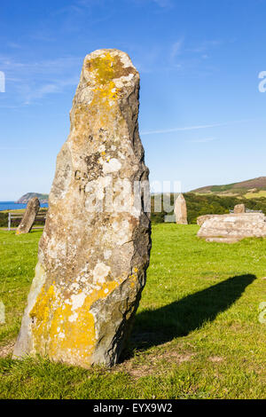 Standing stones in Fishguard, Pembrokeshire, Wales, UK Stock Photo - Alamy