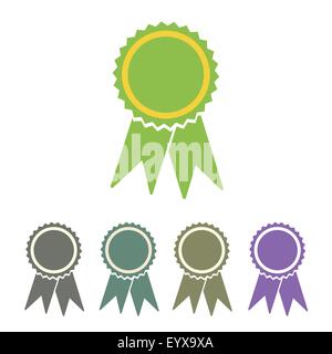 Diploma seal web icon vector illustration. Stock Vector