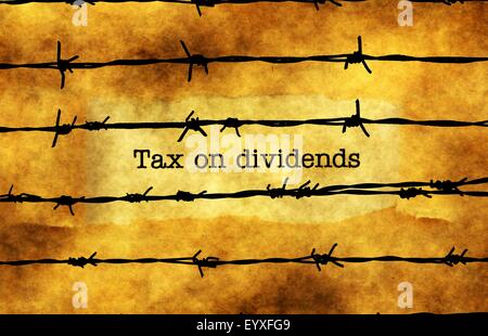 Tax on dividends concept Stock Photo