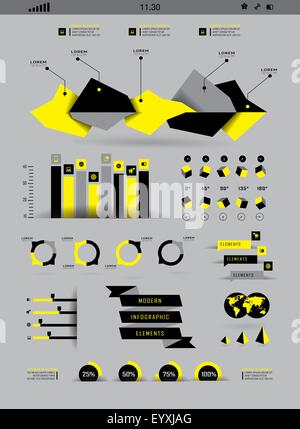Set elements of infographics Stock Vector