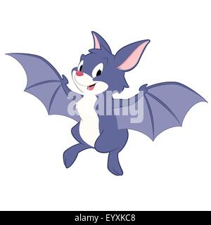 Cute cartoon vampire smiling. Vector illustration Stock Vector Image ...