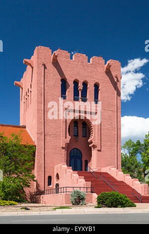 The Scottish Rite Masonic Center in Santa Fe, New Mexico, USA. Stock Photo