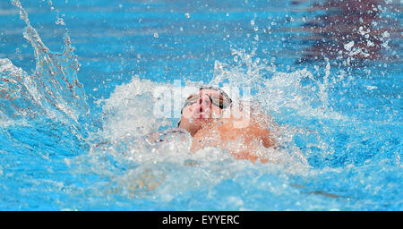 Kazan, Russia. 05th Aug, 2015. Jan-Philip Glania of Germany in action during the Mixed 4x100m Medley Relay Heats of the 16th FINA Swimming World Championships at Kazan Arena in Kazan, Russia, 05 August 2015. Photo: Martin Schutt/dpa/Alamy Live News Stock Photo