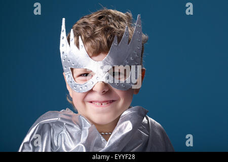 little super hero portrait Stock Photo