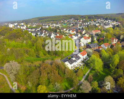 aerial view to Witten Annen, district Ruedinghausen, 24.04.2015, Germany, North Rhine-Westphalia, Ruhr Area, Witten Stock Photo