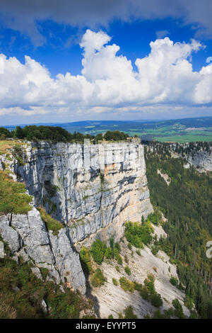 Creux du Van at the Neuenburger Jura, Switzerland, Neuenburg Stock Photo