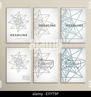Vector geometric shapes on a white background Stock Vector