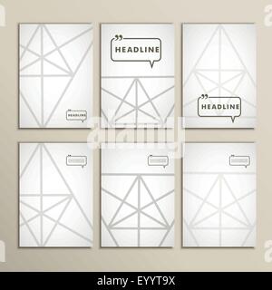Vector geometric shapes on a white background Stock Vector