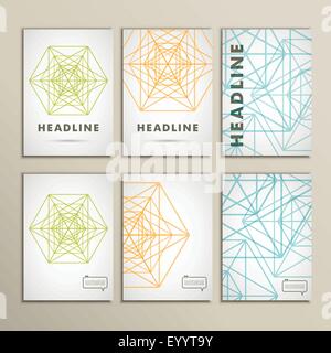 Vector geometric shapes on a white background Stock Vector