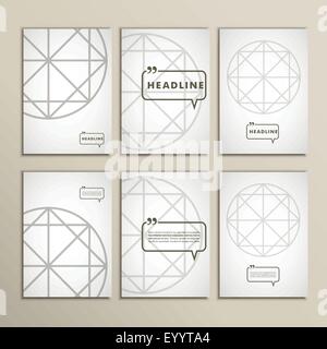 Vector geometric shapes on a white background Stock Vector