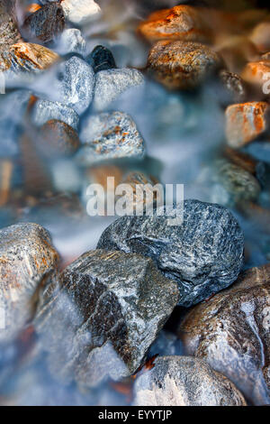 stones in Verzasca river bed, Switzerland, Ticino, Verzascatal Stock Photo