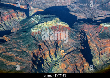 Colorado-Plateau, Grand Canyon, aerial view, USA Stock Photo