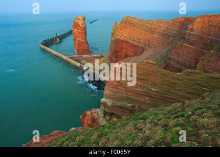 Lange Anna sea stack, Germany, Schleswig-Holstein, Heligoland Stock Photo