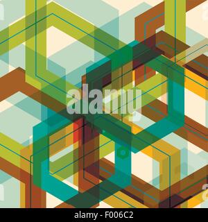 Vector background of large colored hexagons eps Stock Vector