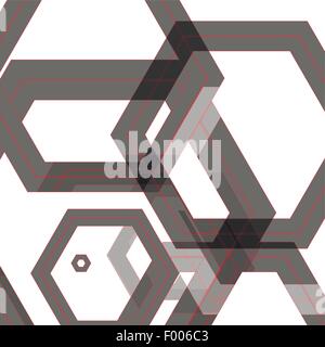 Vector background of large colored hexagons eps Stock Vector